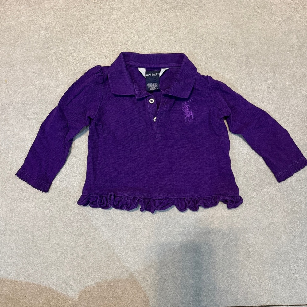 Ralph Lauren Purple Kids Polo Shirt